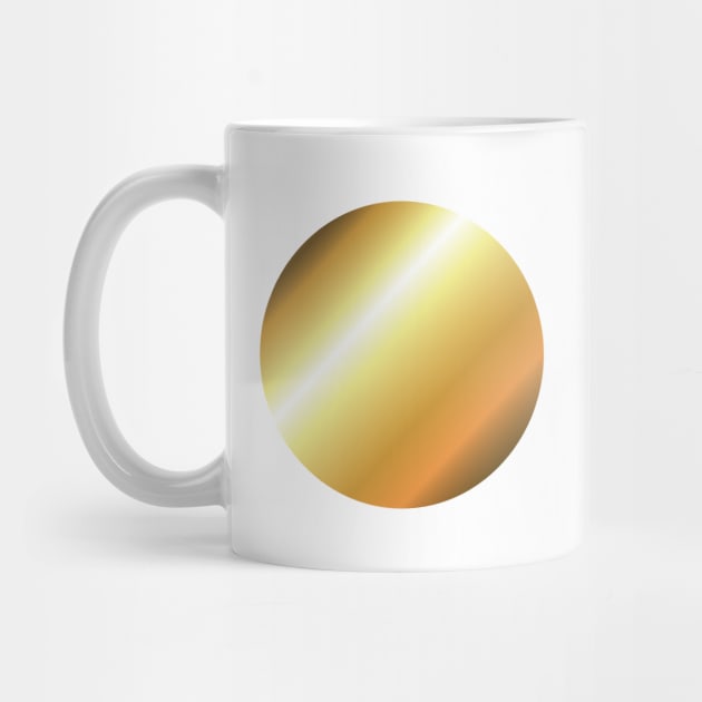 Gold Gradient Metallic Circle Futuristic by Inogitna Designs